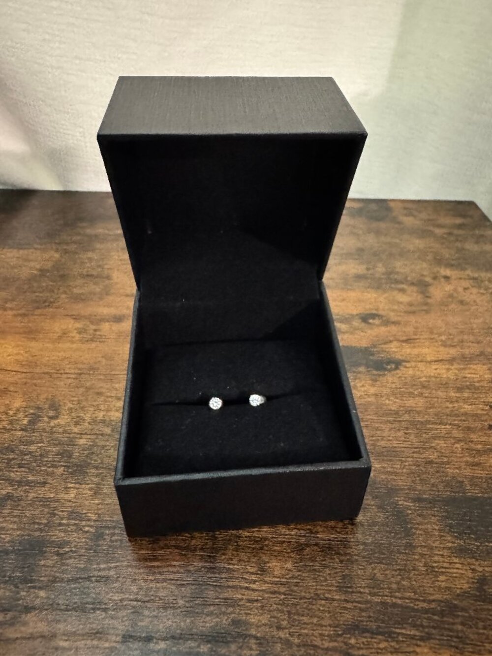 10K Yellow Gold and Cubic Zirconia CZ Childs Stud Earrings